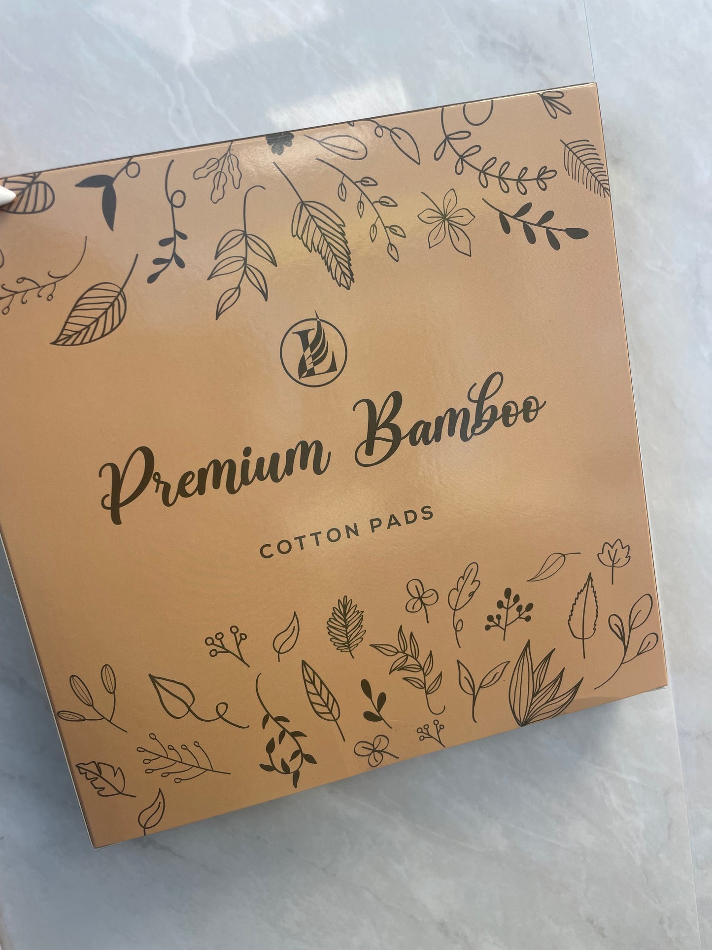 Premium bamboo cotton pads