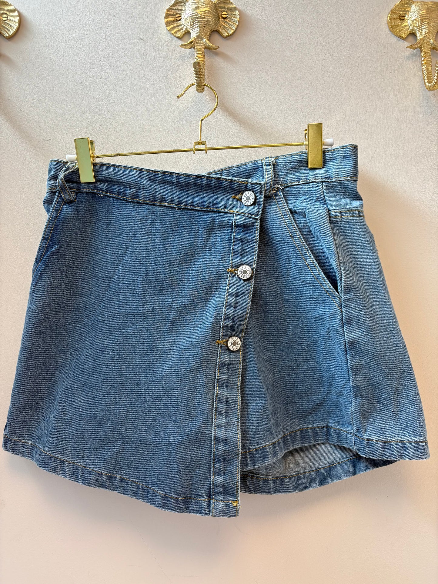 Denim skort