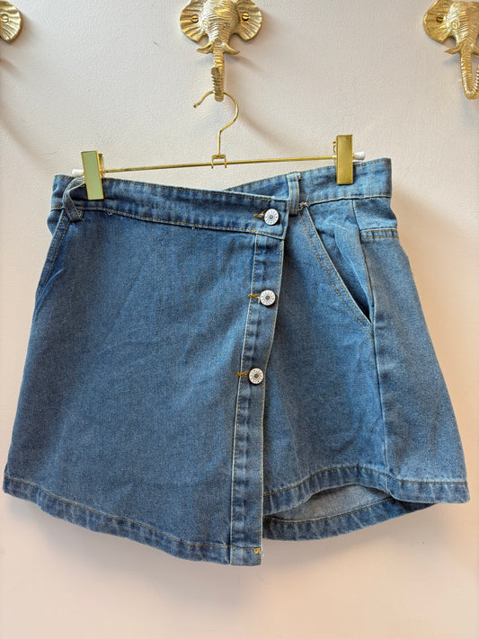Denim skort