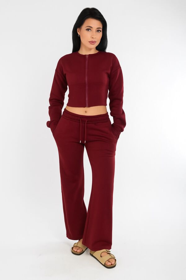 Corset Fit Sweatshirt With Straight Leg Trouser