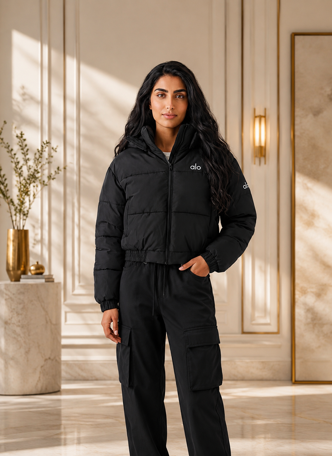 Alo inspired bomber jacket