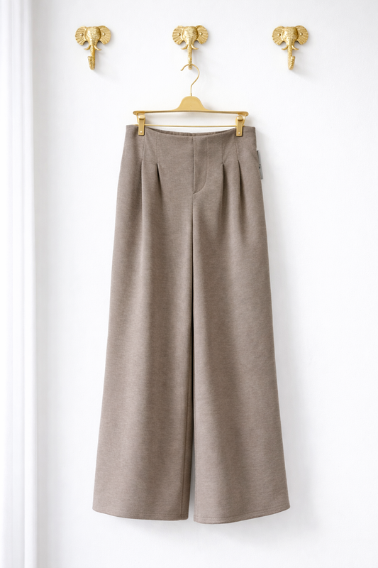 Soft flared leg trouser