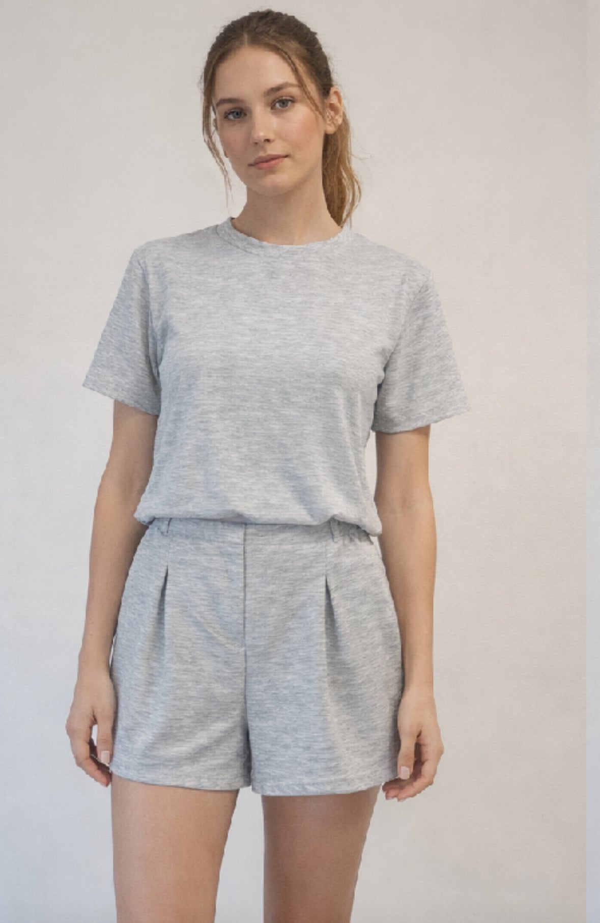 Grey short and tshirt set