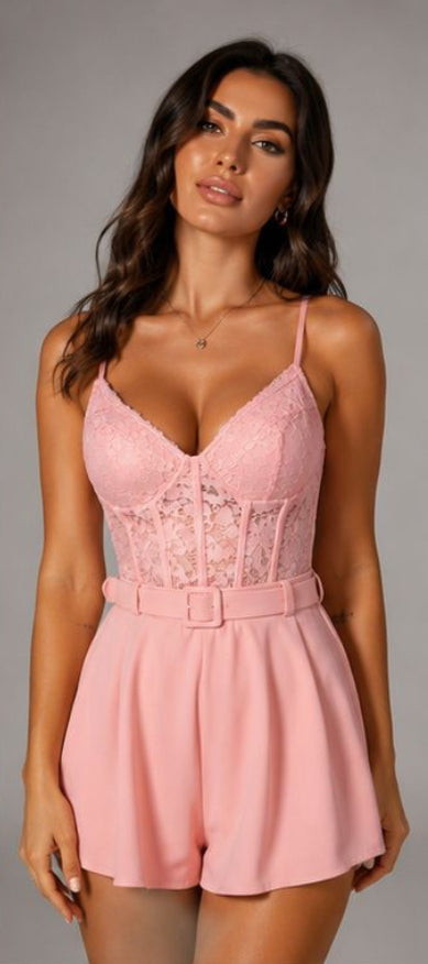 Baby pink playsuit