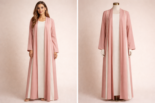 Blush pink over jacket