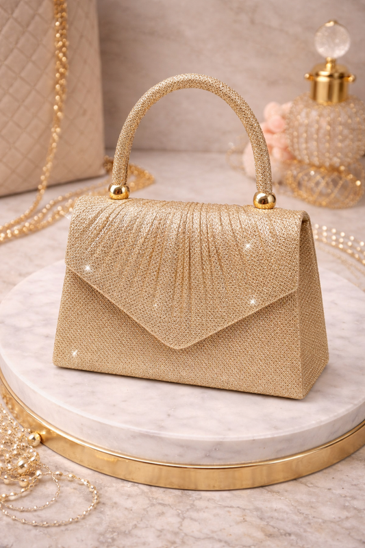 Gold sparkle bag