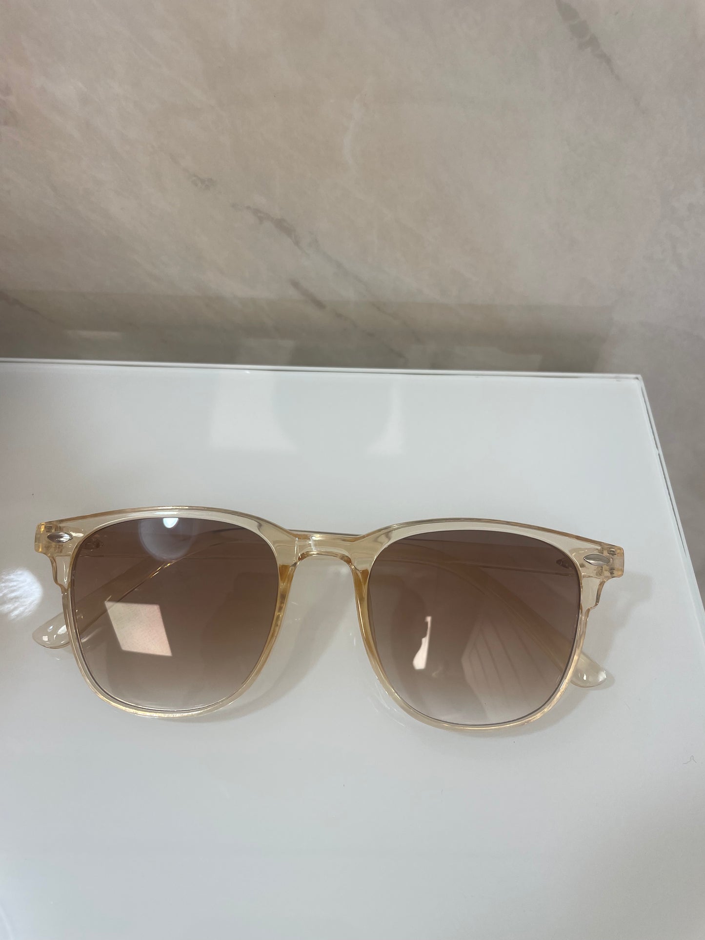 Clear sunglasses