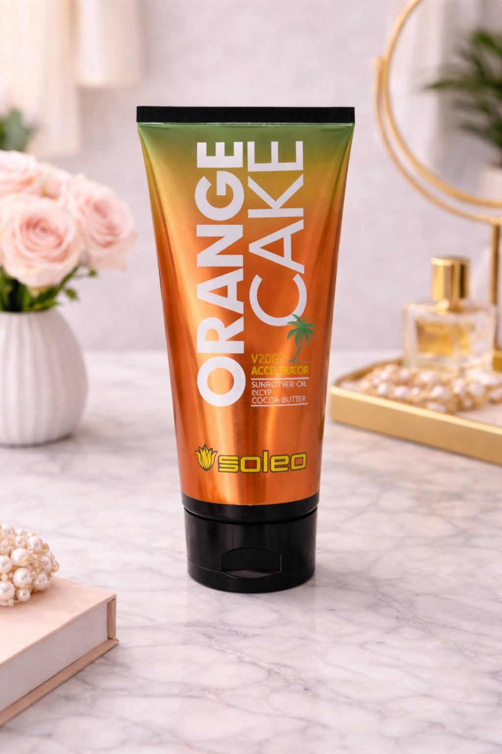 Orange cake tanning lotion