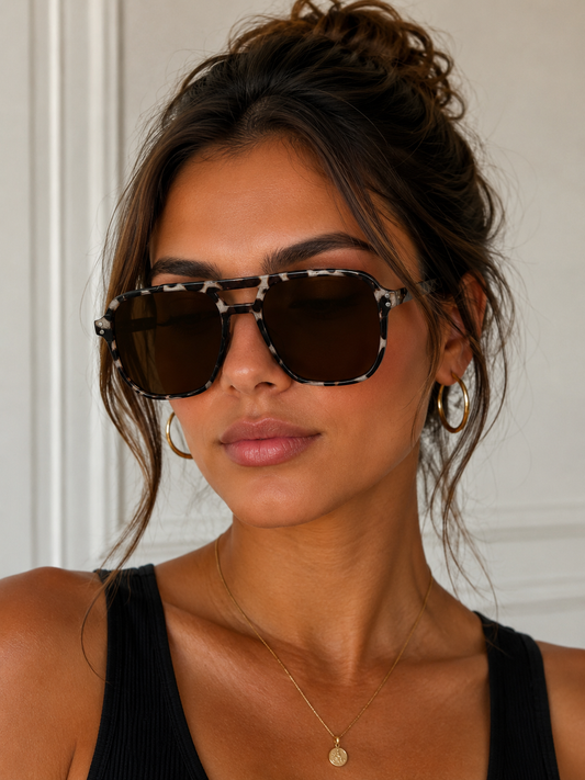 Leopard print glasses