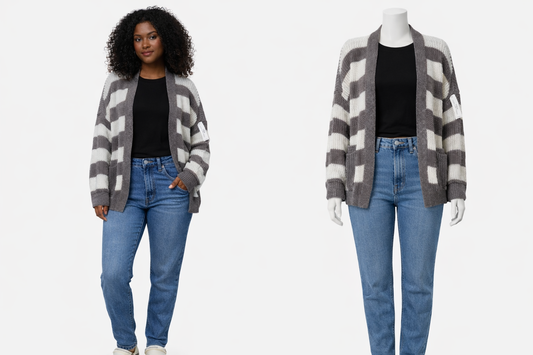 Soft knitted cardigan