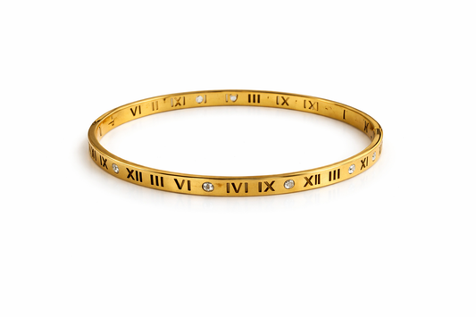 Roman numeral bangle